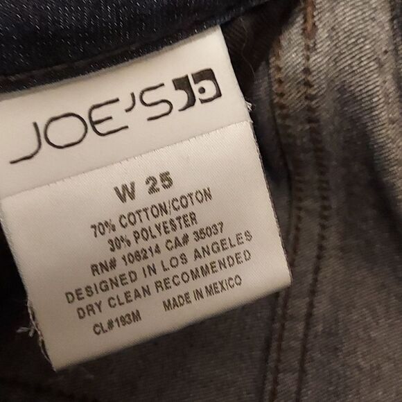 Joe's Jeans Dark Wash bootcut designer denim jeans size 25 - Picture 7 of 9